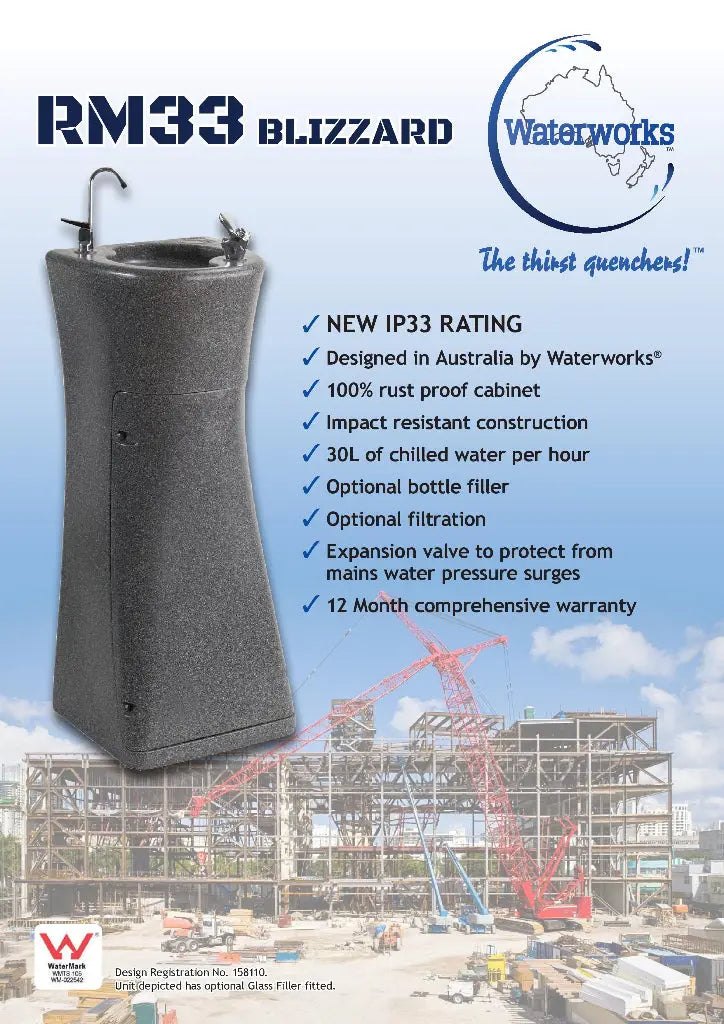 Waterworks WW RM33GF information sheet page one