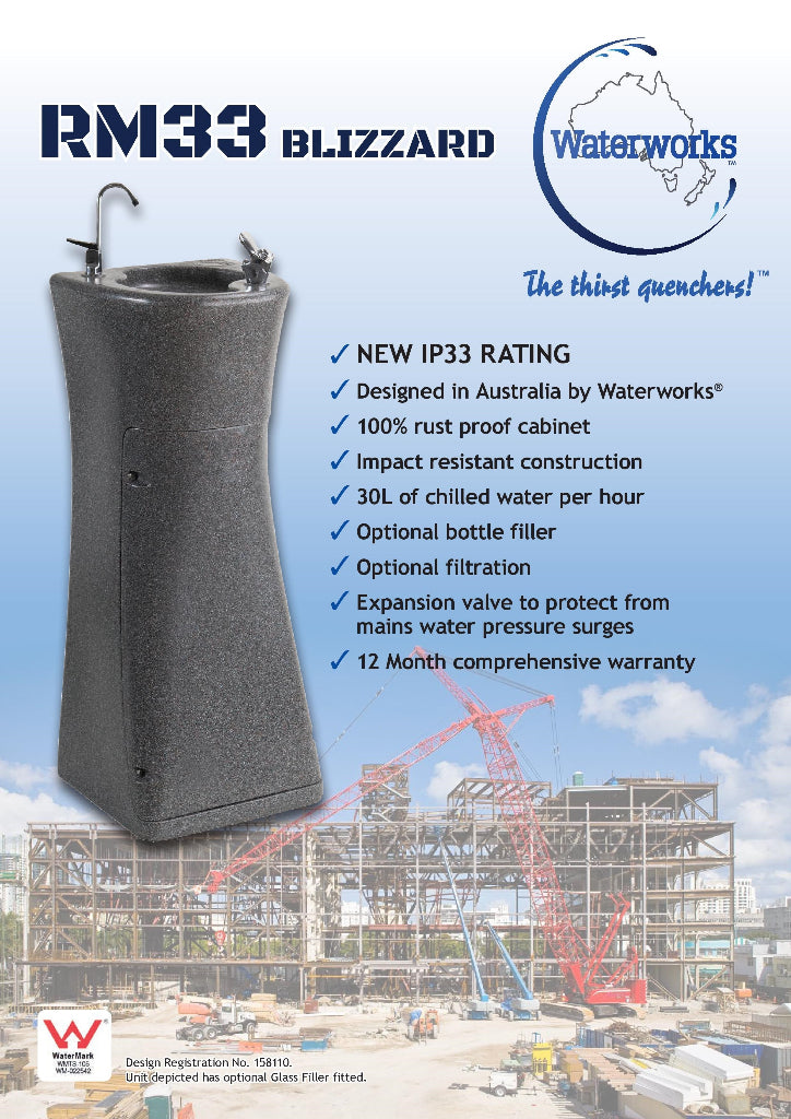 Waterworks WW RM33GF information sheet page one