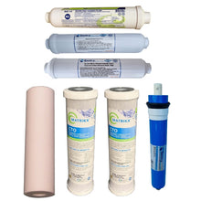 Load image into Gallery viewer, Sentry Water Filters 7-stage reverse osmosis RO PFAS forever chemicals filter, post carbon negative potential alkaline and anti bacterial silver infused filters filmtec 50gpd membrane