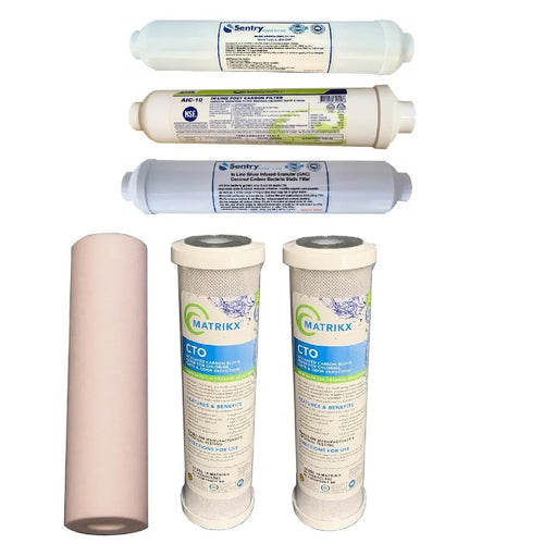 Sentry Water Filters 7-stage reverse osmosis RO PFAS forever chemicals filter, mineralising post carbon and anti bacterial silver infused filters no membrane