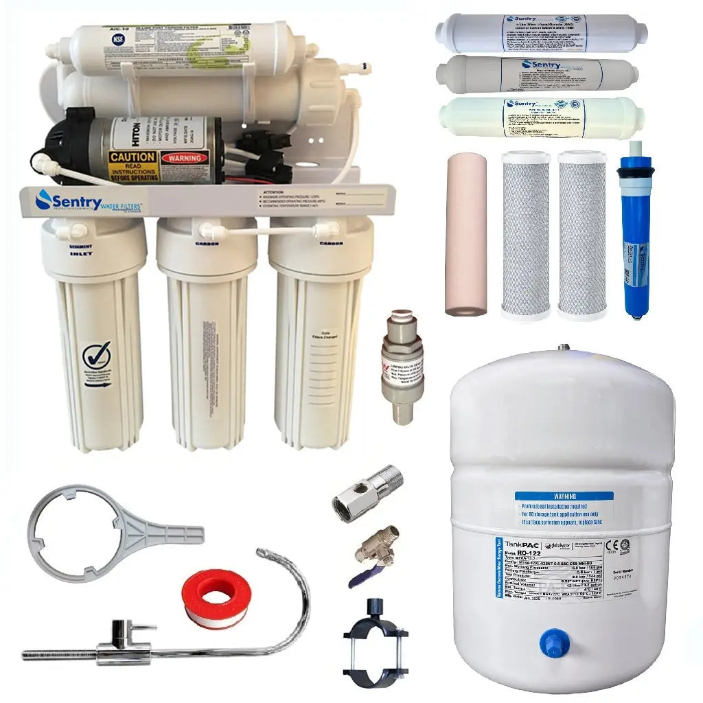 ROP-7-MAN reverse osmosis water filter purifier 7 stage Mineralising magnesium alkalising antibacterial nano silver