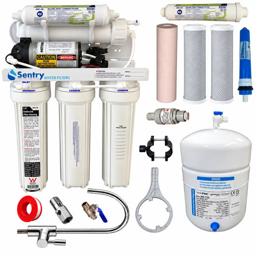 5 Stage Reverse Osmosis Purifier 760LPD RO Water Filter + Membranes + Filters + Pumps ROP-5-G