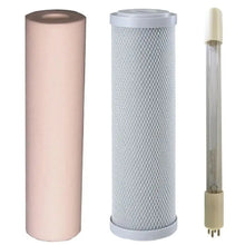 Load image into Gallery viewer, US3 SNU6W UV lamp 14w 4 pin 3.8lpm replacement filter sediment Silver carbon antibacterial