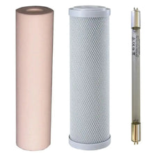 Load image into Gallery viewer, US3 SNU6W UV lamp 6w 2 pin 3.8lpm replacement filter sediment Silver carbon antibacterial