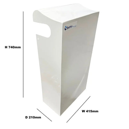 Big Blue Whole House Home Mains Water Filter System 20"X4.5" 45 view with dimensions double / twin BB protective cover Sentry Water Filters