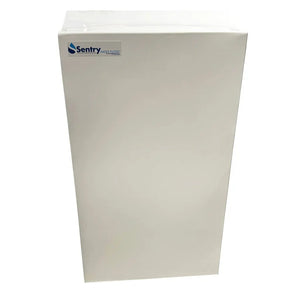 Big Blue Whole House Home Mains Water Filter System 20"X4.5" Front view of double / twin protective BB cover Sentry Water Filters