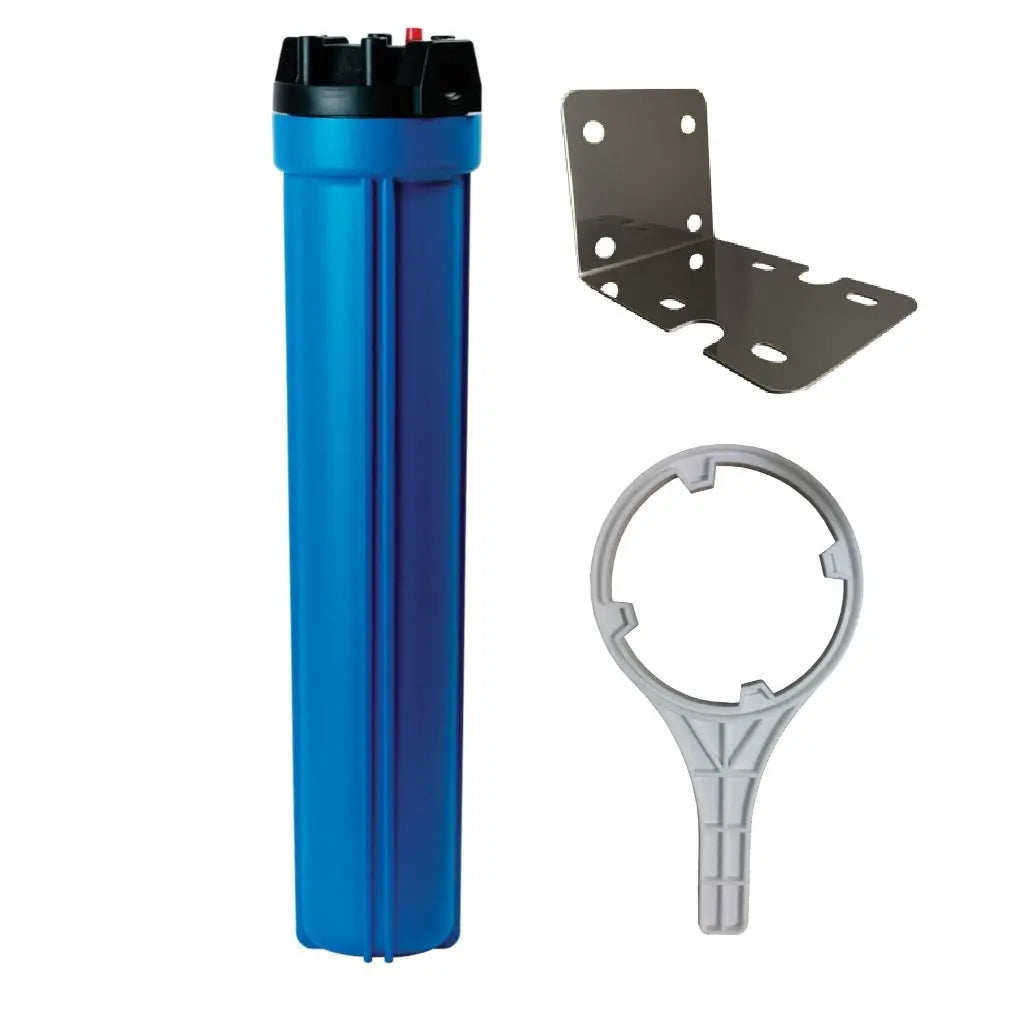 BS-0 20"x2.5" Slimline Big Blue House | Tank Water Filter Housing | NO Filters Sentry Water Filters