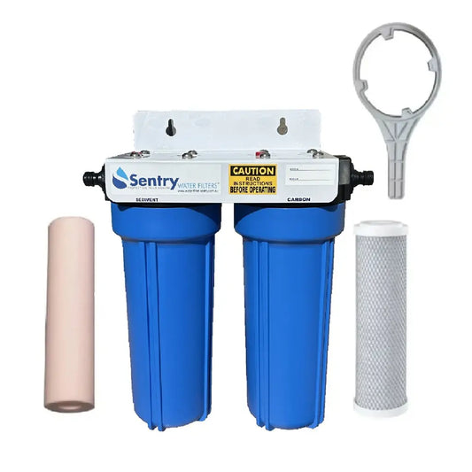 Heavy Duty Caravan Water Filter Boat Camping | Sediment + Carbon Filters CVH-2