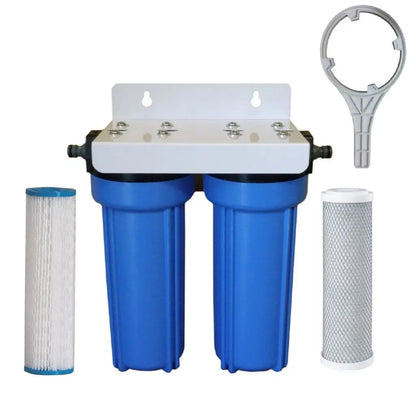 Heavy Duty Caravan Water Filter Boat Camping | Sediment + Carbon Filters CVH-2