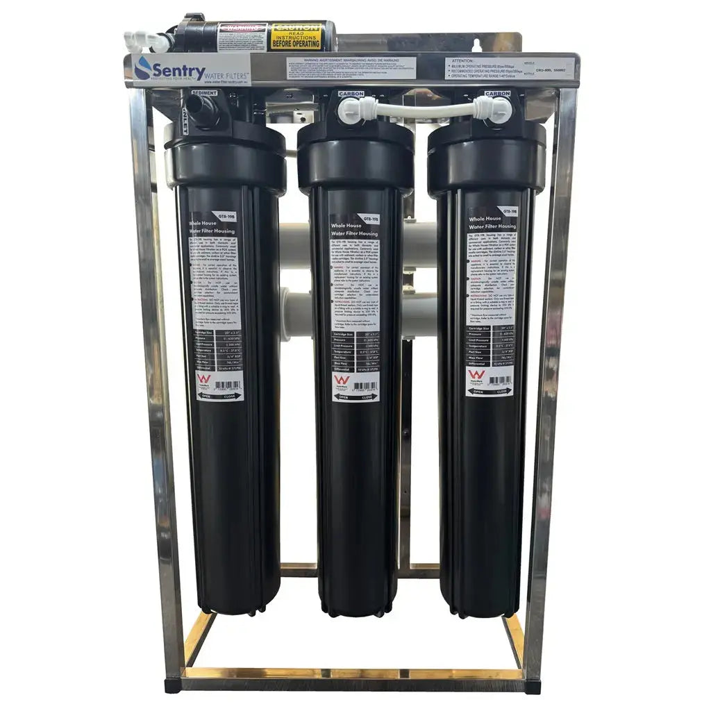 Sentry Water Filters Commercial Reverse Osmosis RO SS Stainless Steel Stand