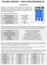 Load image into Gallery viewer, Stainless Steel Reverse Osmosis Filter for dental, aquarium and laboratory applications. Operation dimensions of 80cm in height, 50cm in width and 27cm in depth.