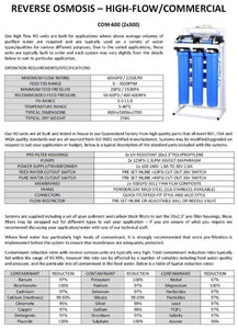 Stainless Steel Reverse Osmosis Filter for dental, aquarium and laboratory applications. Operation dimensions of 80cm in height, 50cm in width and 27cm in depth.
