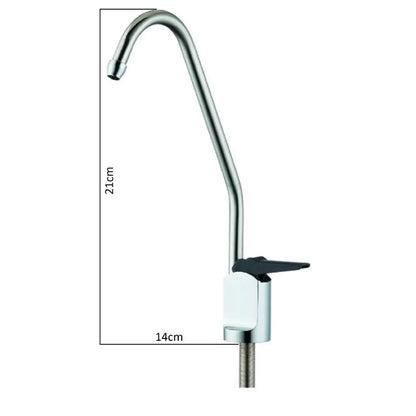 Black lever faucet standard reverse osmosis water filter tap