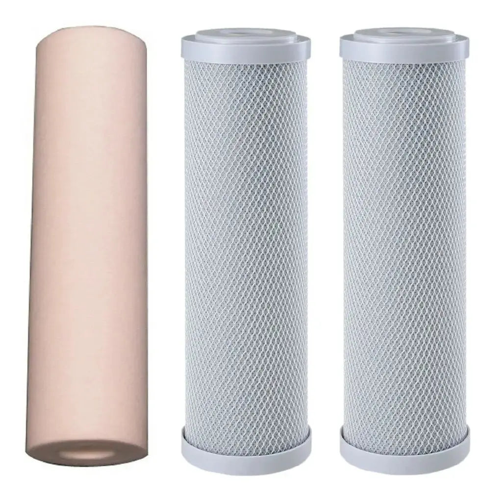 Replacement Triple Benchtop Countertop  Rainwater Tankwater sediment silver infused bacteria reducing filter Sentry Water Filters