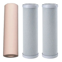 Load image into Gallery viewer, Replacement Triple Benchtop Countertop  Rainwater Tankwater sediment silver infused bacteria reducing filter Sentry Water Filters