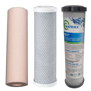 Mains Water Replacement Triple Benchtop Countertop Sediment Matrikx Carbon Block Chloramine Reduction Taste Odor Water Filter Sentry Water Filters