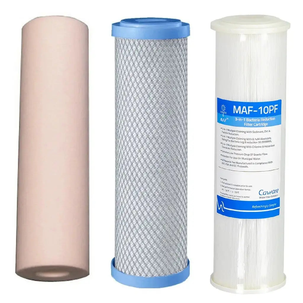 Replacement Triple Benchtop Countertop Water Filters Rainwater Tank Water Sentry Water Filters