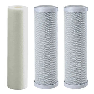 Replacement Triple Benchtop Countertop  Rainwater Tankwater zinc infused sediment silver infused bacteria reducing carbon block filter Sentry Water Filters