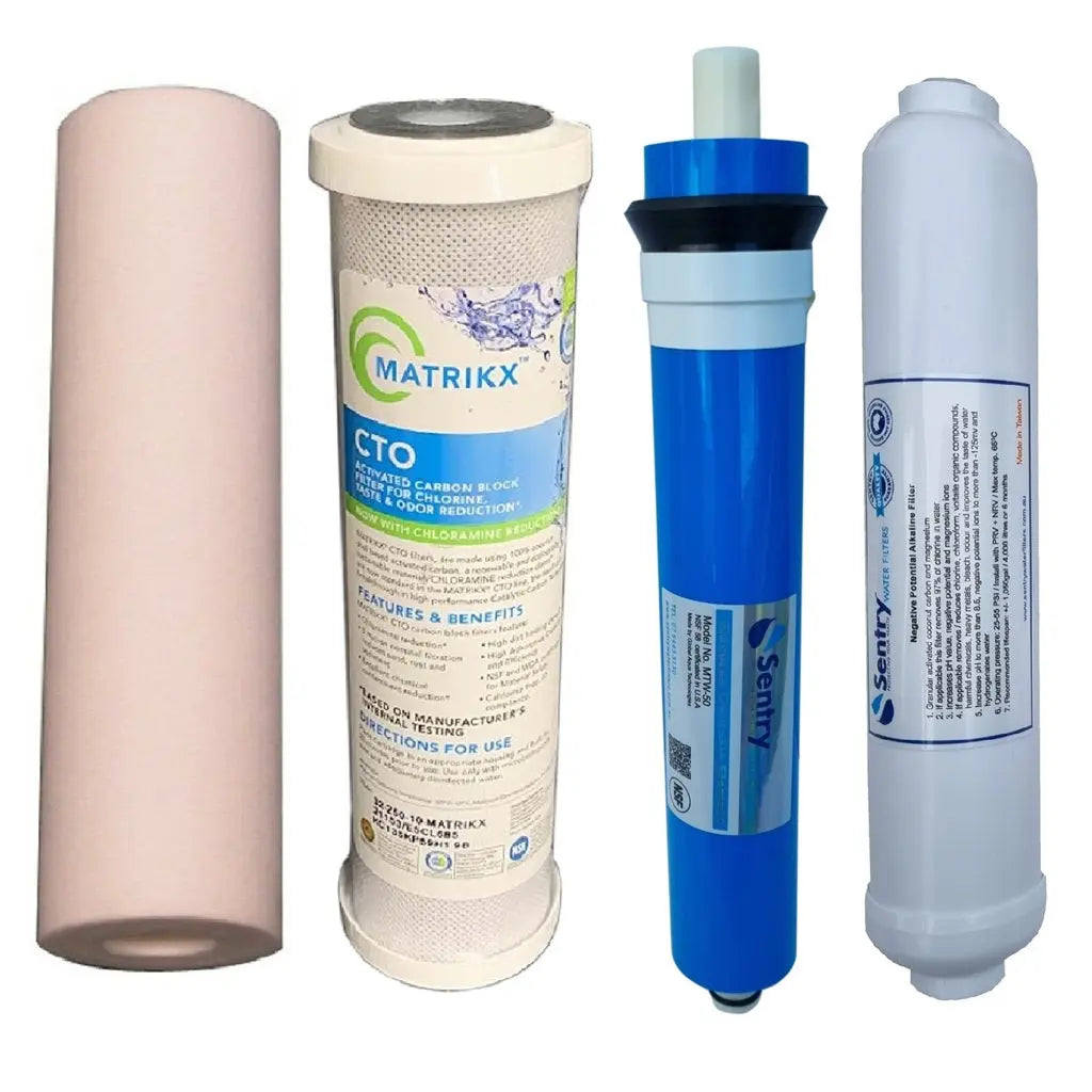PRO4-G/A/N Reverse Osmosis Drinking Water Filters + RO Membrane Filter Sentry Water Filters