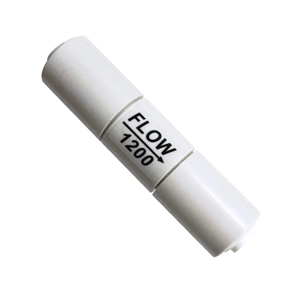 Flow restrictor RO reverse osmosis waste 1200cc/min @ 60PSI