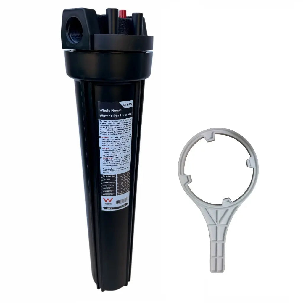 BS-0 20"x2.5" Slimline Big Blue House | Tank Water Filter Housing | NO Filters Sentry Water Filters