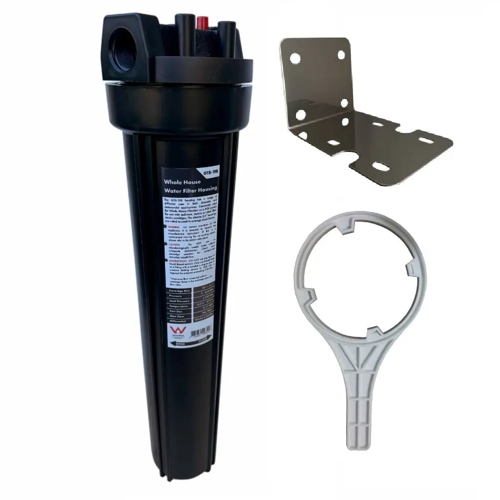 BS-0 20"x2.5" Slimline Big Blue House | Tank Water Filter Housing | NO Filters Sentry Water Filters