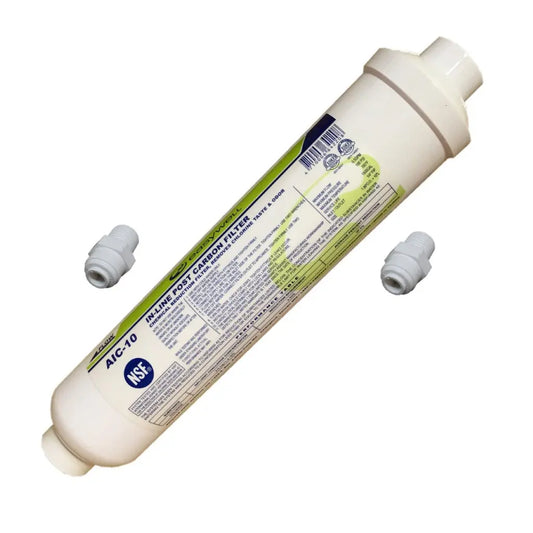 Easywell AIC-10 In Line Carbon Fridge Water Filters | Inline GAC Filter + 2x QF Sentry Water Filters