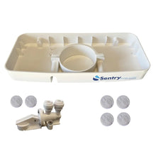 Load image into Gallery viewer, Leak Tray for Leak Detector Shut Off Device image. Detects leaks. With Leak stop and x4 extra leak sensor pads Sentry Water Filters