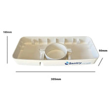 Load image into Gallery viewer, Leak Tray for Leak Detector Shut Off Device. Detects leaks dimensions.
L=355mm H=50mm D=160mm Sentry Water Filters