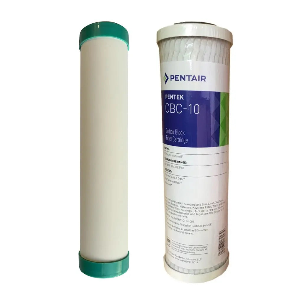 10"x2"/2.5" Sediment Ceramic Carbon PFAS PFOA Metals Water Filters