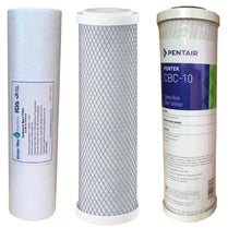 Load image into Gallery viewer, 3x 10&quot;x2.5&quot; Water Filters Sediment + Coconut Carbon Block RO Pre-Filters