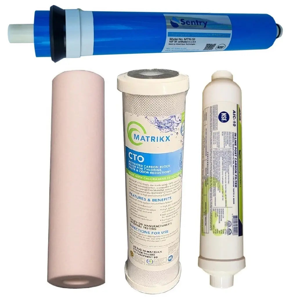Sentry Water Filters Reverse osmosis filter replacement high volume pre-filters with RO membrane