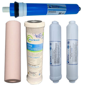 Sentry Water Filters Reverse osmosis filter replacement high volume pre-filters with RO membrane

