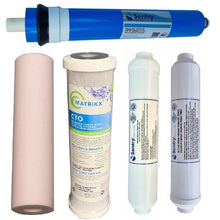 Load image into Gallery viewer, Sentry Water Filters Reverse osmosis filter replacement high volume pre-filters with RO membrane.