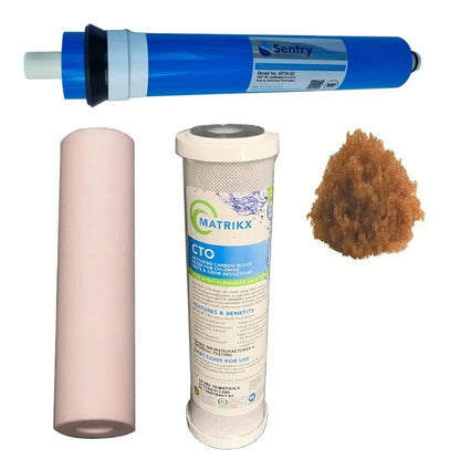 Sentry Water Filters Aquarium Fish Reverse Osmosis replacement Filter RO Membrane high volume pre-filters  DI resin cartridge PRO-4