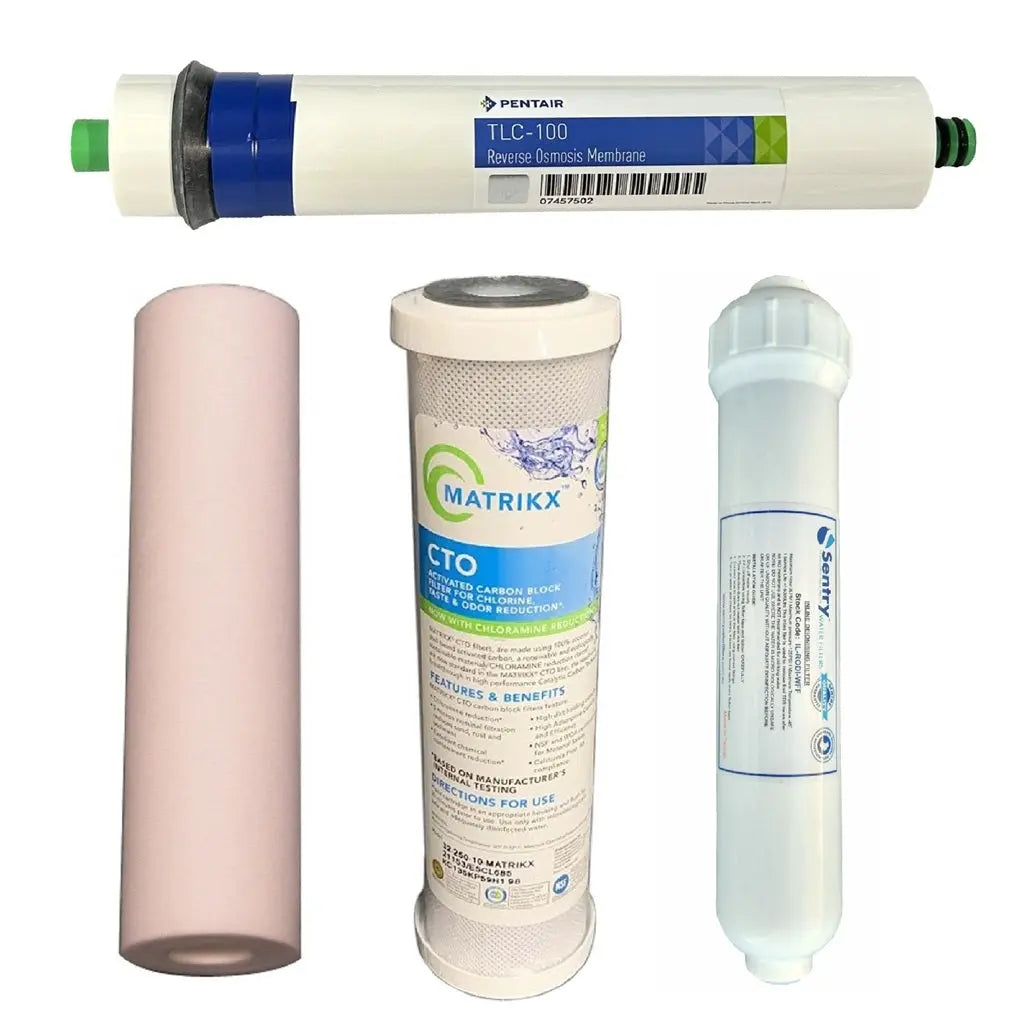 Sentry Water Filters Aquarium Fish Reverse Osmosis replacement Filter Pentek, Pentair RO Membrane high volume pre-filters DI resin cartridge PRO-4