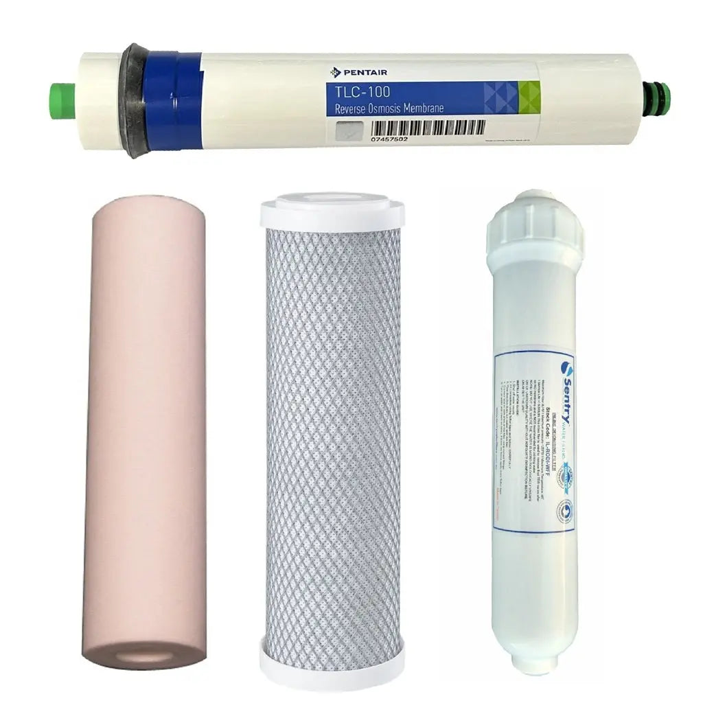 Sentry Water Filters Aquarium Fish Reverse Osmosis replacement Filter Pentek, Pentair RO Membrane standard volume pre-filters DI resin cartridge PRO-4