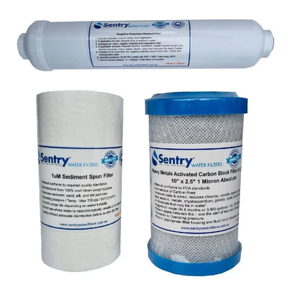 ROC4-A Sentry post carbon block + alkalising filters medium volume excludes RO membrane