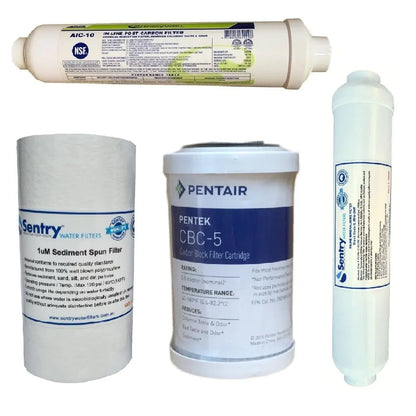 ROC4-MG Sentry reverse osmosis RO filter pack easywell in-line post carbon block and mineralising filters stage 5 high volume Pentair CBC
