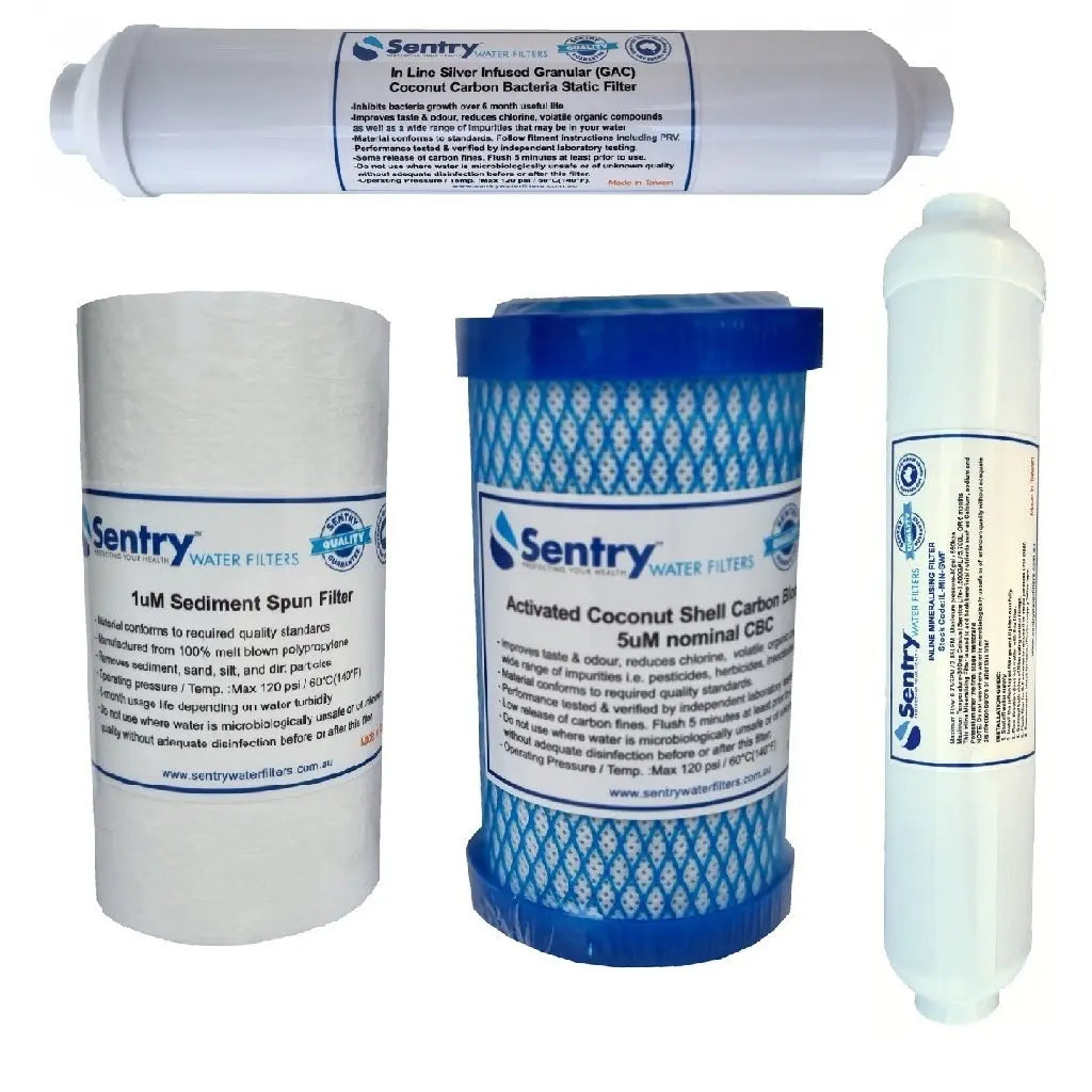 ROC5-MN Sentry post carbon block + mineralising filters standard volume excludes RO membrane