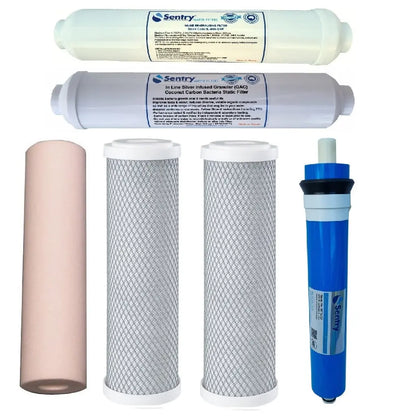 Sentry Water Filters reverse osmosis RO filter packs stage 6 replacement pack with 50gpd membrane