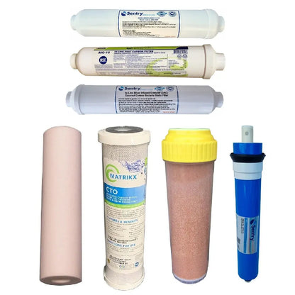 Sentry water filters SPECIALLY DESIGNED WITH QUALITY RO MEMBRANE AND POST RO DEIONISING FILTER FOR THE HIGHEST POSSIBLE REMOVAL OF PFAS, PFOA "FOREVER CHEMICALS" FROM DRINKING WATER
DMGN with 75GPD membrane and resin cartridge