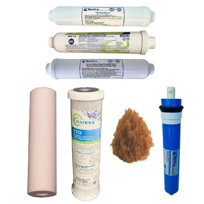 Sentry water filters SPECIALLY DESIGNED WITH QUALITY RO MEMBRANE AND POST RO DEIONISING FILTER FOR THE HIGHEST POSSIBLE REMOVAL OF PFAS, PFOA "FOREVER CHEMICALS" FROM DRINKING WATER
DMGN with 75GPD membrane and resin refill