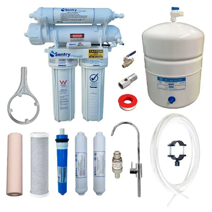 Sentry water filters reverse osmosis RO filter pack carbon calcite and negative potential alkaline filters stage 5