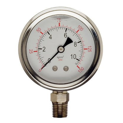 1/2" Water Pressure Reducing PRV + Non Return Valve + 300psi Oil Pressure Gauge