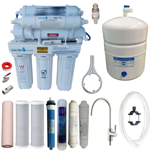 7-Stage Reverse Osmosis Alkaline Water Filters RO Purifier Filter LRON7-MAN 100G