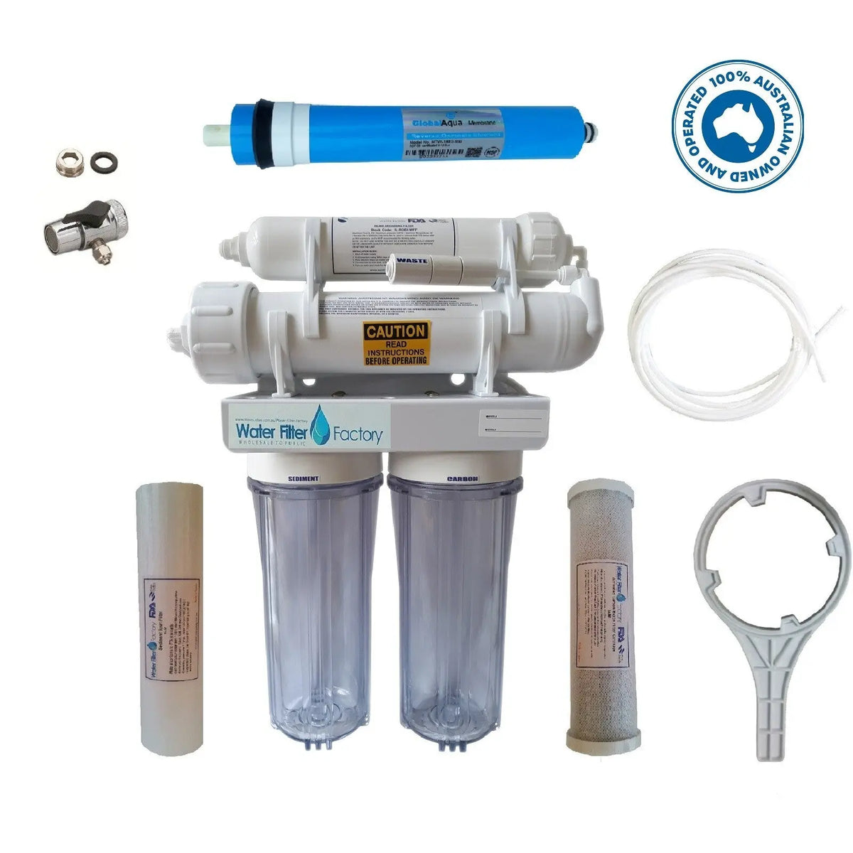 Fish Tank Reverse Osmosis Water Filters | RO DI Filter PRO-4-D 100GPD + DIVERT