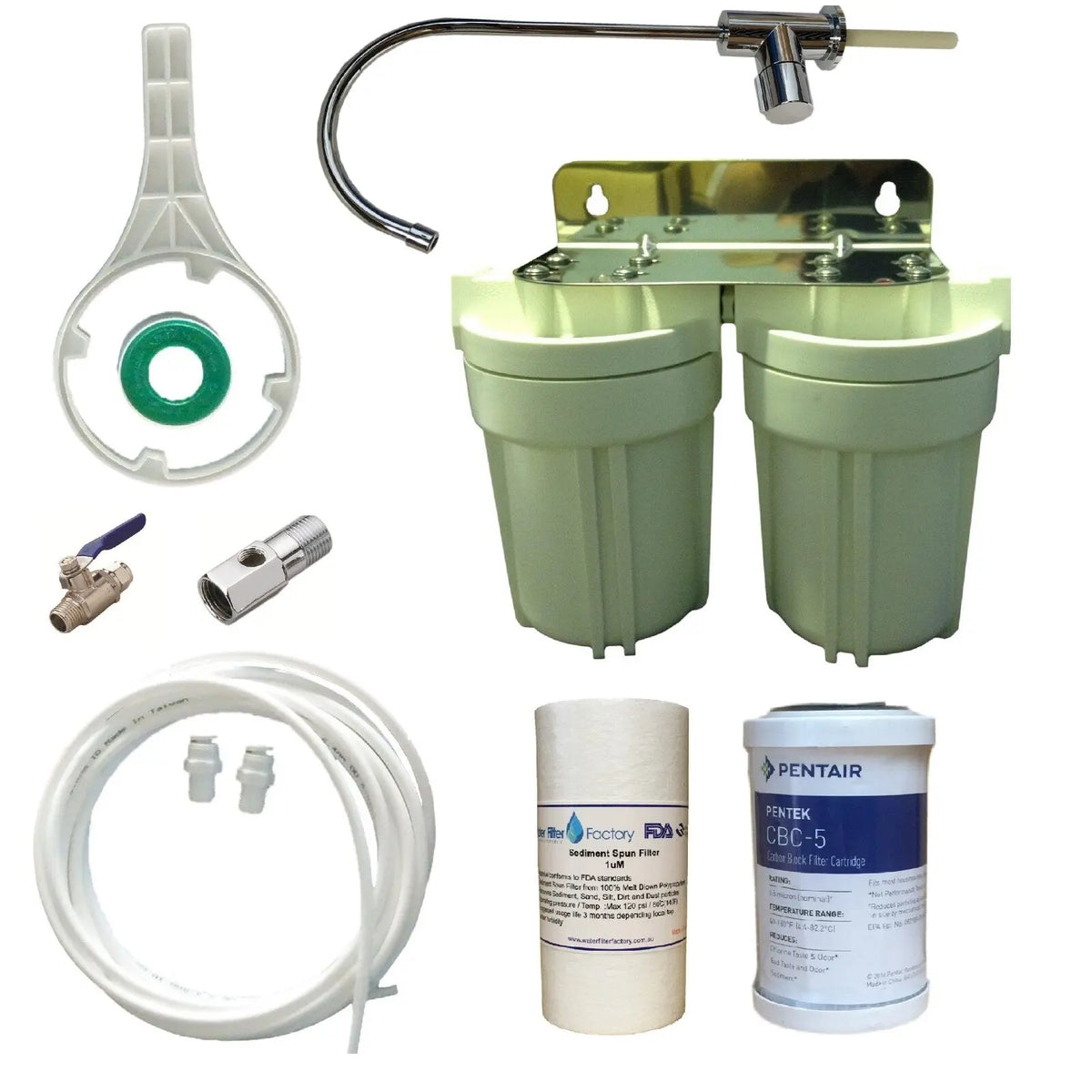 Caravan, Boat or Mobile Home Water Filters + Pentek 0.5uM Carbon Block Filter