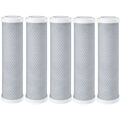 5x Carbon Block Filters Activated Coconut Shell Chlorine Water Filters CBC-10
