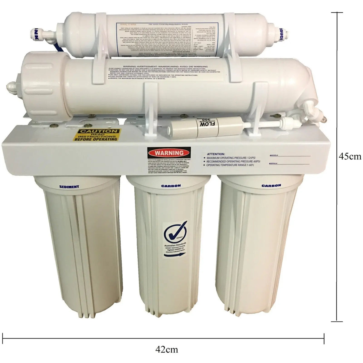 RODI Water Filters 100G Reverse Osmosis Marine Aquarium Fish Tank Filter RON4-DJ